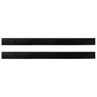 Zelfklevende Deurborstels 2 pcs Bruin 100 cm Aluminium Legering 2