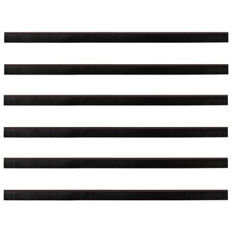 Zelfklevende Deurborstels 6 pcs Bruin 100 cm Aluminium Legering 2