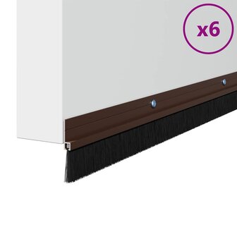Deurborstel 6 pcs Bruin 100 cm 3