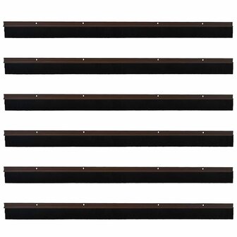 Deurborstel 6 pcs Bruin 100 cm 5