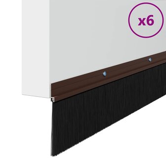 Deurborstel 6 pcs Bruin 100 cm 3
