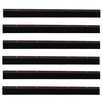 Deurborstel 6 pcs Bruin 100 cm 5