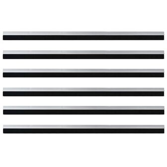 Zelfklevende Deurborstels 6 pcs Zilver 100 cm 5
