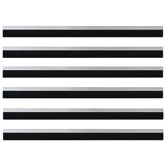Zelfklevende Deurborstels 6 pcs Zilver 100 cm 5