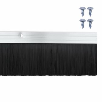 Deurborstel 2 pcs Zilver 100 cm 6