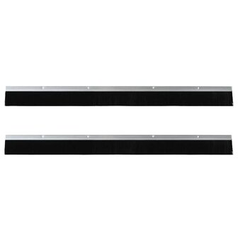 Deurborstel 2 pcs Zilver 100 cm 5