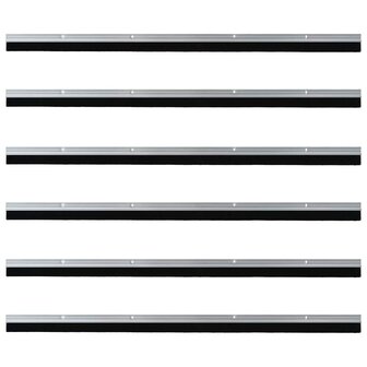 Deurborstel 6 pcs Zilver 100 cm 5