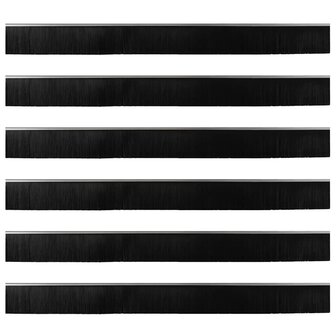 Deurborstel 6 pcs Zilver 100 cm 5