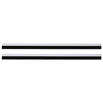 Zelfklevende Deurborstels 2 pcs Wit 100 cm Aluminium Legering 5