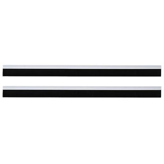 Zelfklevende Deurborstels 2 pcs Wit 100 cm Aluminium Legering 5
