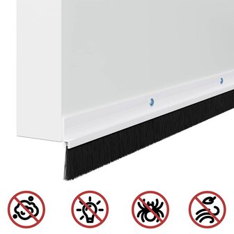 Deurborstel 2 pcs Wit 100 cm 9
