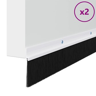Deurborstel 2 pcs Wit 100 cm 3