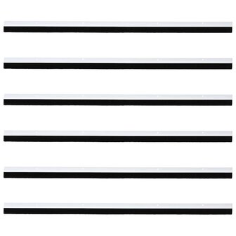 Deurborstel 6 pcs Wit 100 cm 5