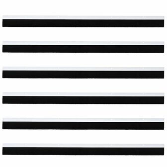 Deurborstel 6 pcs Wit 100 cm 5