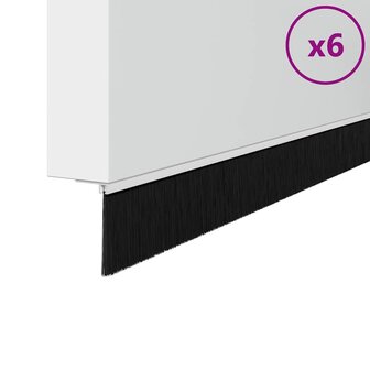 Deurborstel 6 pcs Wit 100 cm 2