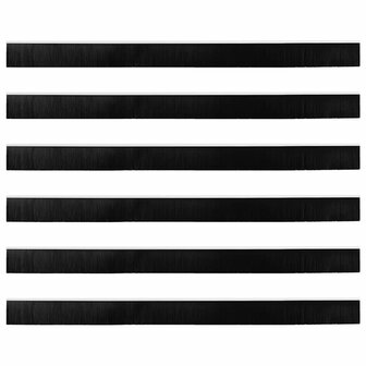 Deurborstel 6 pcs Wit 100 cm 6