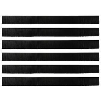 Deurborstel 6 pcs Wit 100 cm 6