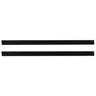 Zelfklevende Deurborstels 2 pcs Zwart 100 cm Aluminium Legering 5