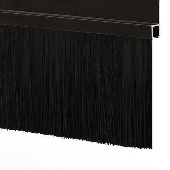 Zelfklevende Deurborstels 6 pcs Zwart 100 cm Aluminium Legering 6
