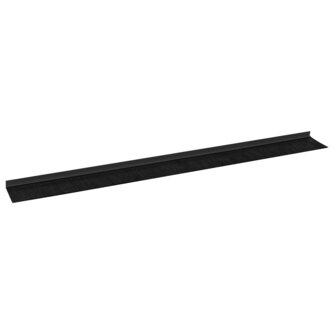 Zelfklevende Deurborstels 2 pcs Zwart 100 cm Aluminium Legering 5