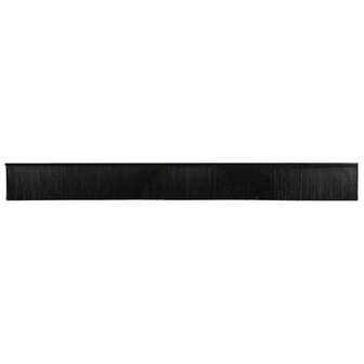 Zelfklevende Deurborstels 2 pcs Zwart 100 cm Aluminium Legering 6