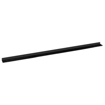 Zelfklevende Deurborstels 6 pcs Zwart 100 cm Aluminium Legering 5