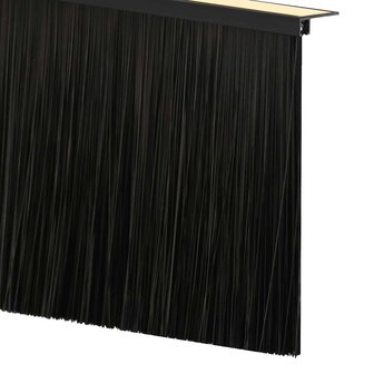 Zelfklevende Deurborstels 6 pcs Zwart 100 cm Aluminium Legering 7