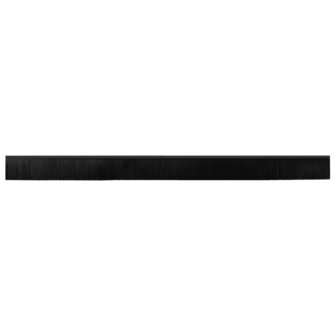 Zelfklevende Deurborstels 6 pcs Zwart 100 cm Aluminium Legering 6