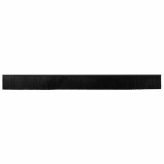 Zelfklevende Deurborstels 6 pcs Zwart 100 cm Aluminium Legering 6