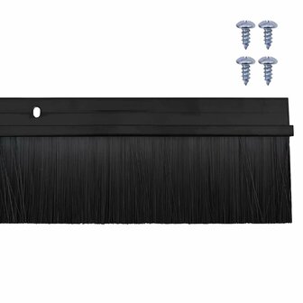 Deurborstel 2 pcs Zwart 100 cm 6