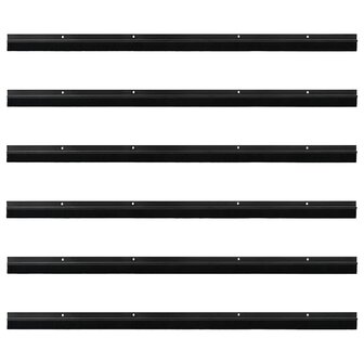 Deurborstel 6 pcs Zwart 100 cm 5