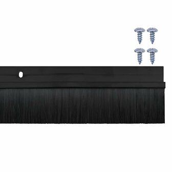 Deurborstel 6 pcs Zwart 100 cm 6