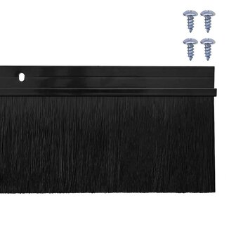 Deurborstel 6 pcs Zwart 100 cm 6