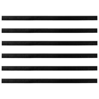 Deurborstel 6 pcs Zwart 100 cm 6