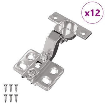 Scharnier 12 pcs Nikkel 85 x 52,5 x 9,5 mm IJzer 2