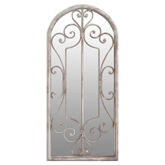 Spiegel 100x45 cm ijzer zandkleurig 2