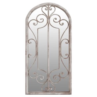 Spiegel 70x30 cm ijzer zandkleurig 2