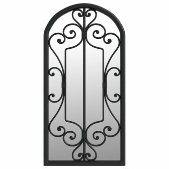 Spiegel 70x30 cm ijzer zwart 2