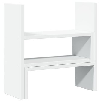 Bureau organiser 40x17x41 cm bewerkt hout wit 2