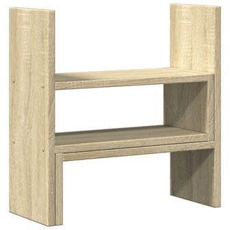 Bureau organiser 40x17x41 cm bewerkt hout sonoma eikenkleurig 2