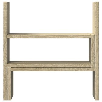 Bureau organiser 40x17x41 cm bewerkt hout sonoma eikenkleurig 4