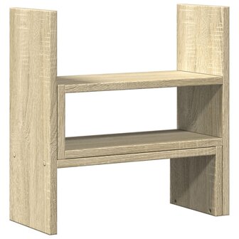 Bureau organiser 40x17x41 cm bewerkt hout sonoma eikenkleurig 6