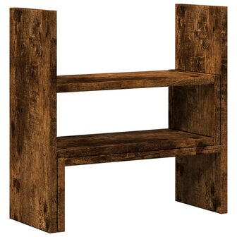 Bureau organiser 40x17x41 cm bewerkt hout gerookt eikenkleur 2