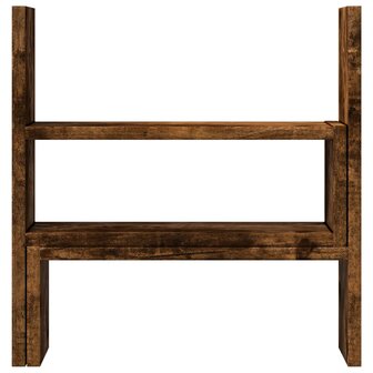 Bureau organiser 40x17x41 cm bewerkt hout gerookt eikenkleur 4