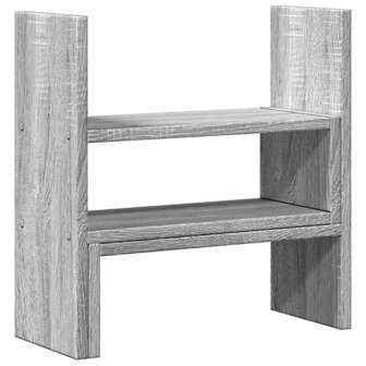 Bureau organiser 40x17x41 cm bewerkt hout grijs sonoma eiken 2