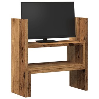 Bureau organiser 40x17x41 cm bewerkt hout oud houtkleurig 3