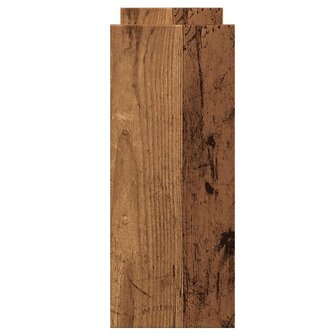 Bureau organiser 40x17x41 cm bewerkt hout oud houtkleurig 5