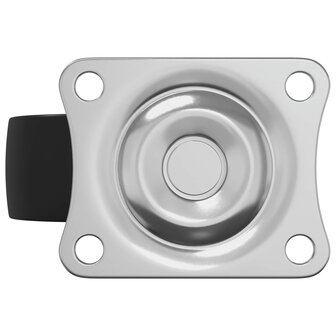Zwenkwiel 2 pcs Zilver 60 x 60 x 50 mm IJs en nylon 7