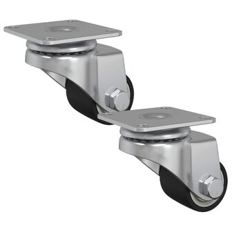 Zwenkwiel 2 pcs Zilver 44,1 x 44,1 x 1,95 mm Nylon 2