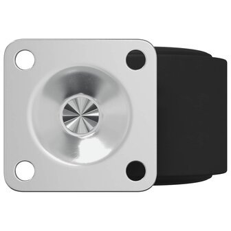 Zwenkwiel 2 pcs Zwart 39,5 x 39,5 x 37,8 mm Ijzer en PP 7